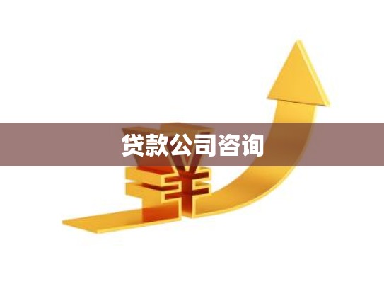 贷款公司咨询