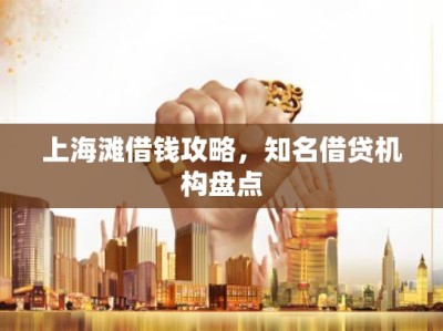 上海滩借钱攻略，知名借贷机构盘点