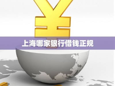 上海哪家银行借钱正规